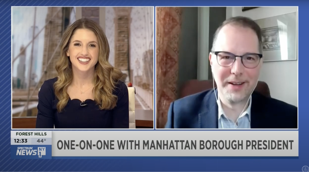 On NY1: One-on-one with the Manhattan Borough President