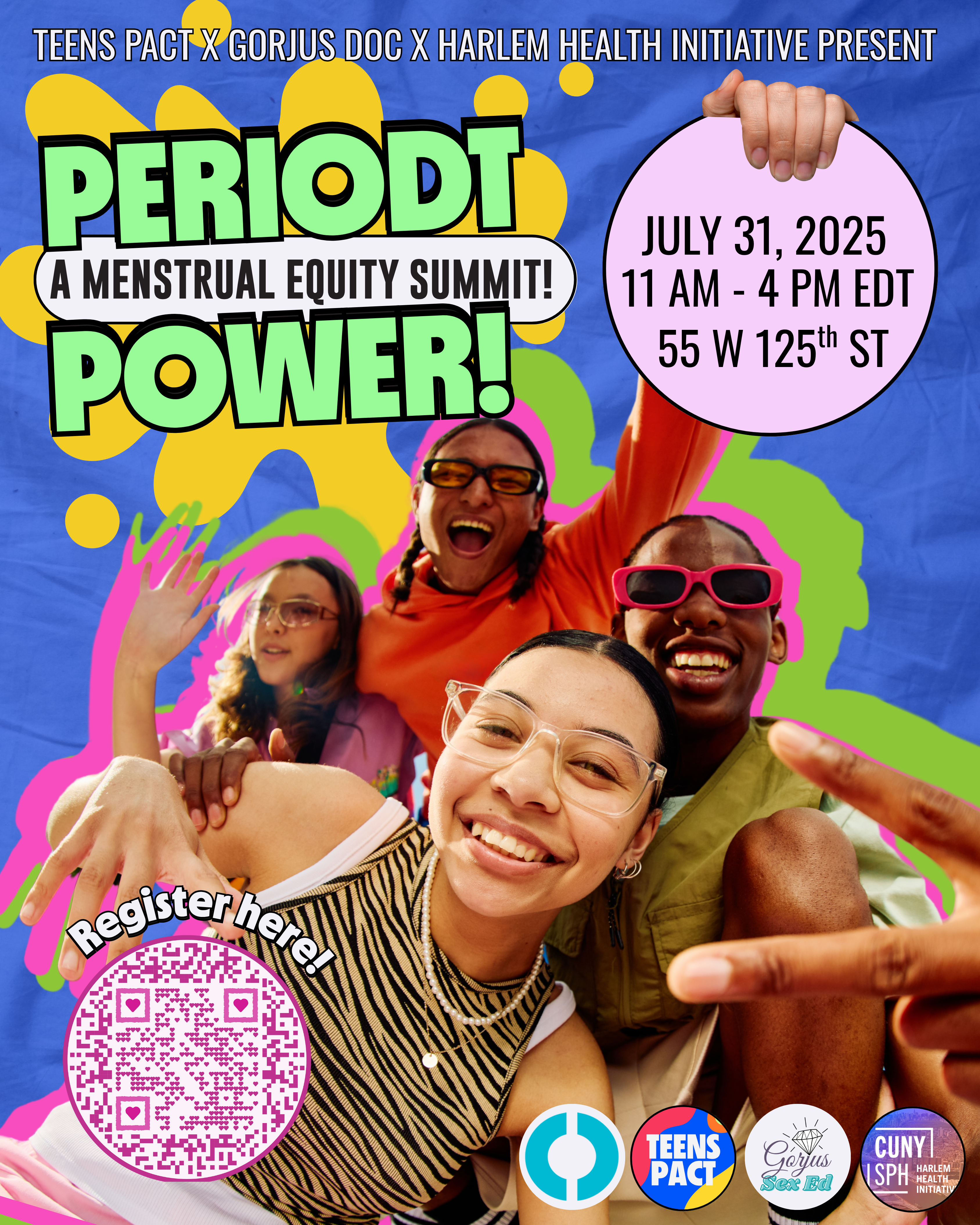 PeriodT Power: A Menstrual Equity Summit for NYC Youth