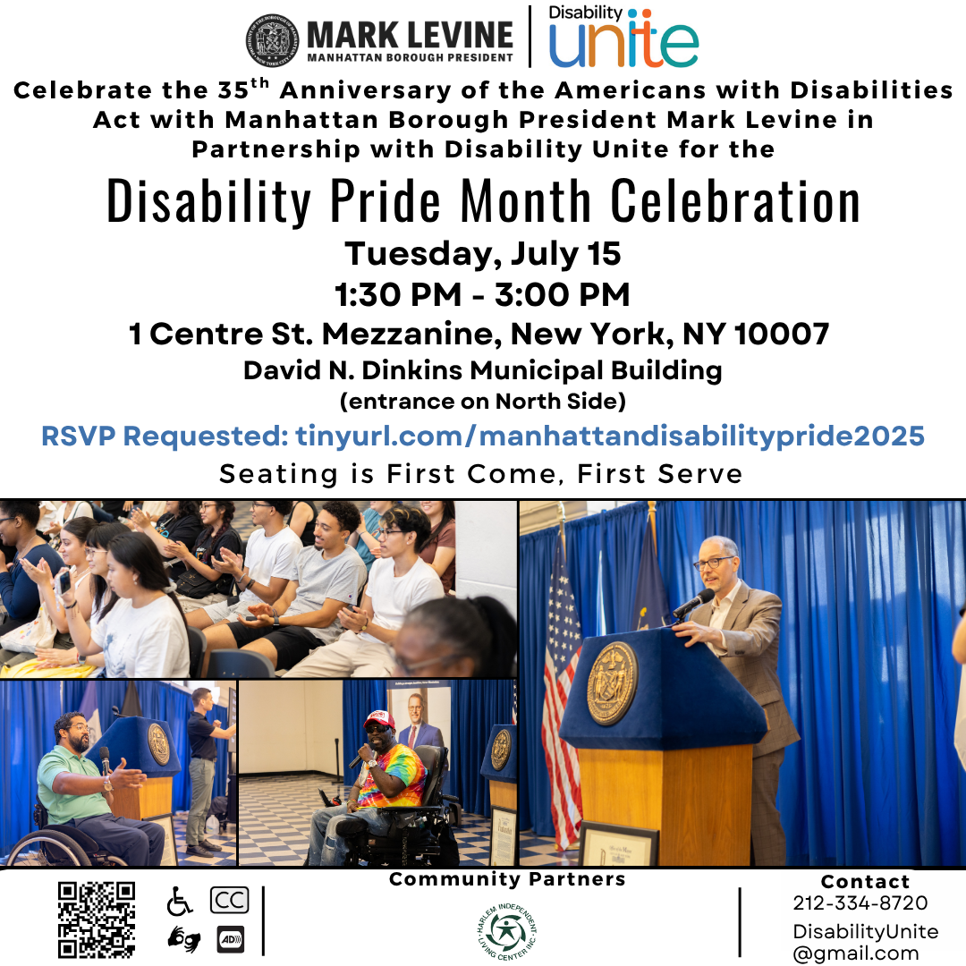 Celebrate Disability Pride Month with the MBPO and Disability Unite