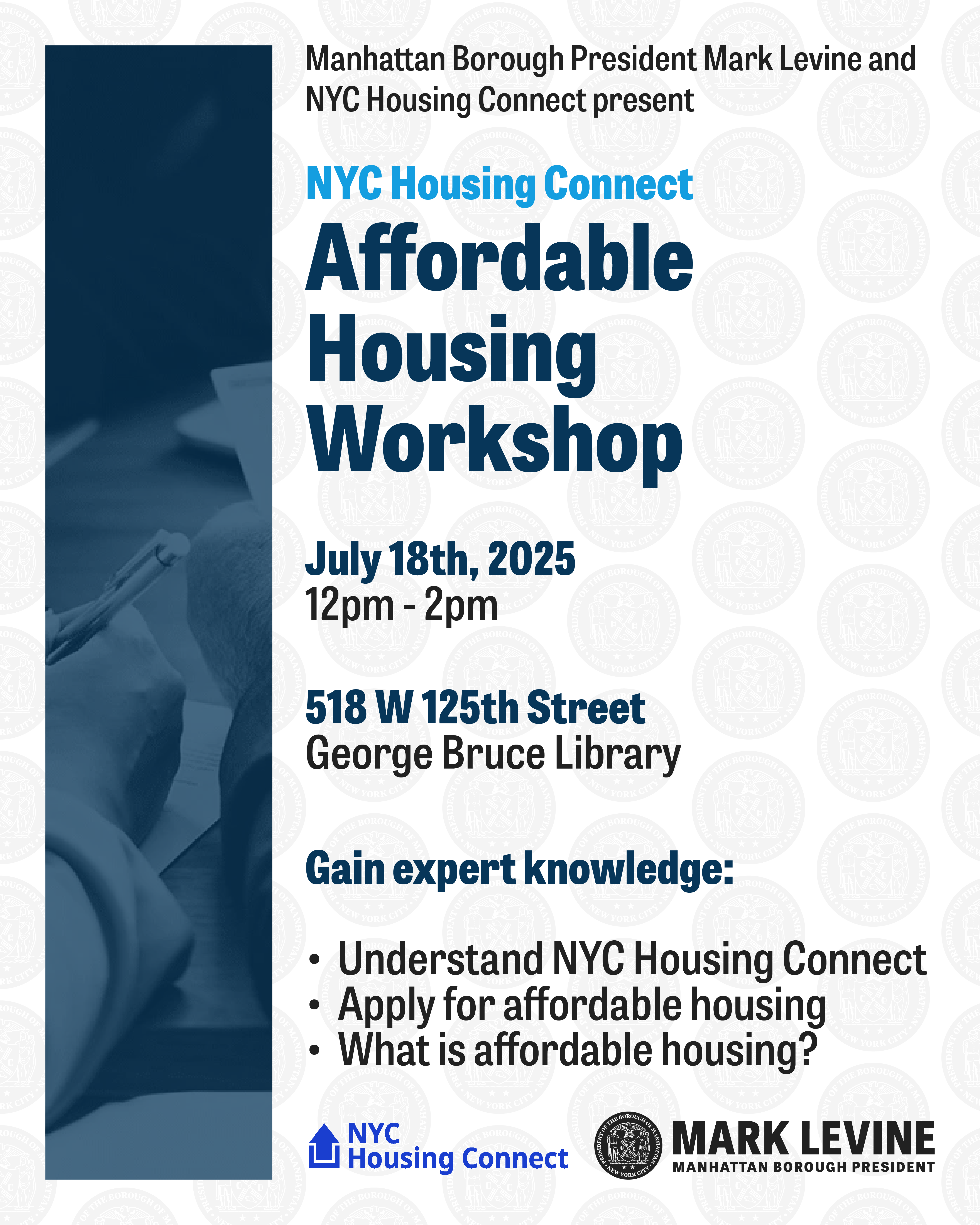 Affordable Housing Workshop with NYC Housing Connect