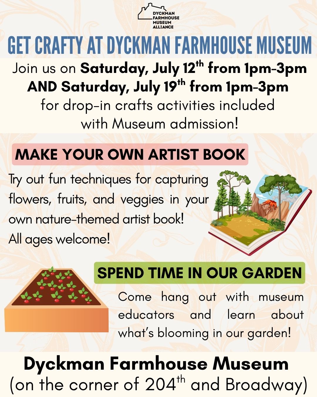 Get Crafty At Dyckman Farmhouse Museum