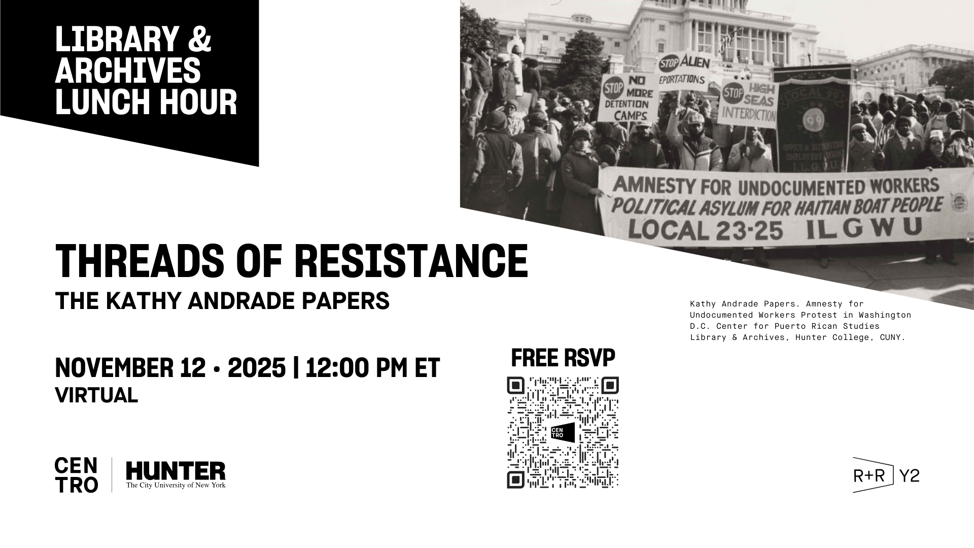 Library & Archives Lunch Hour: Kathy Andrade – Threads of Resistance