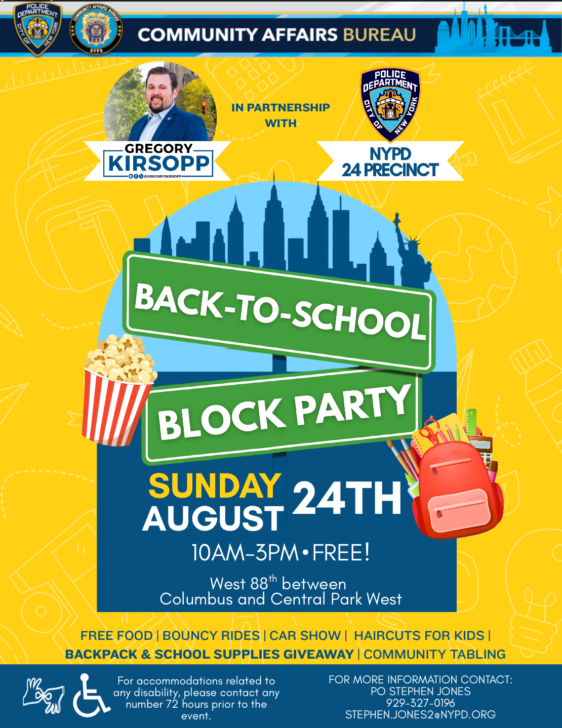 Back to School Block Fair