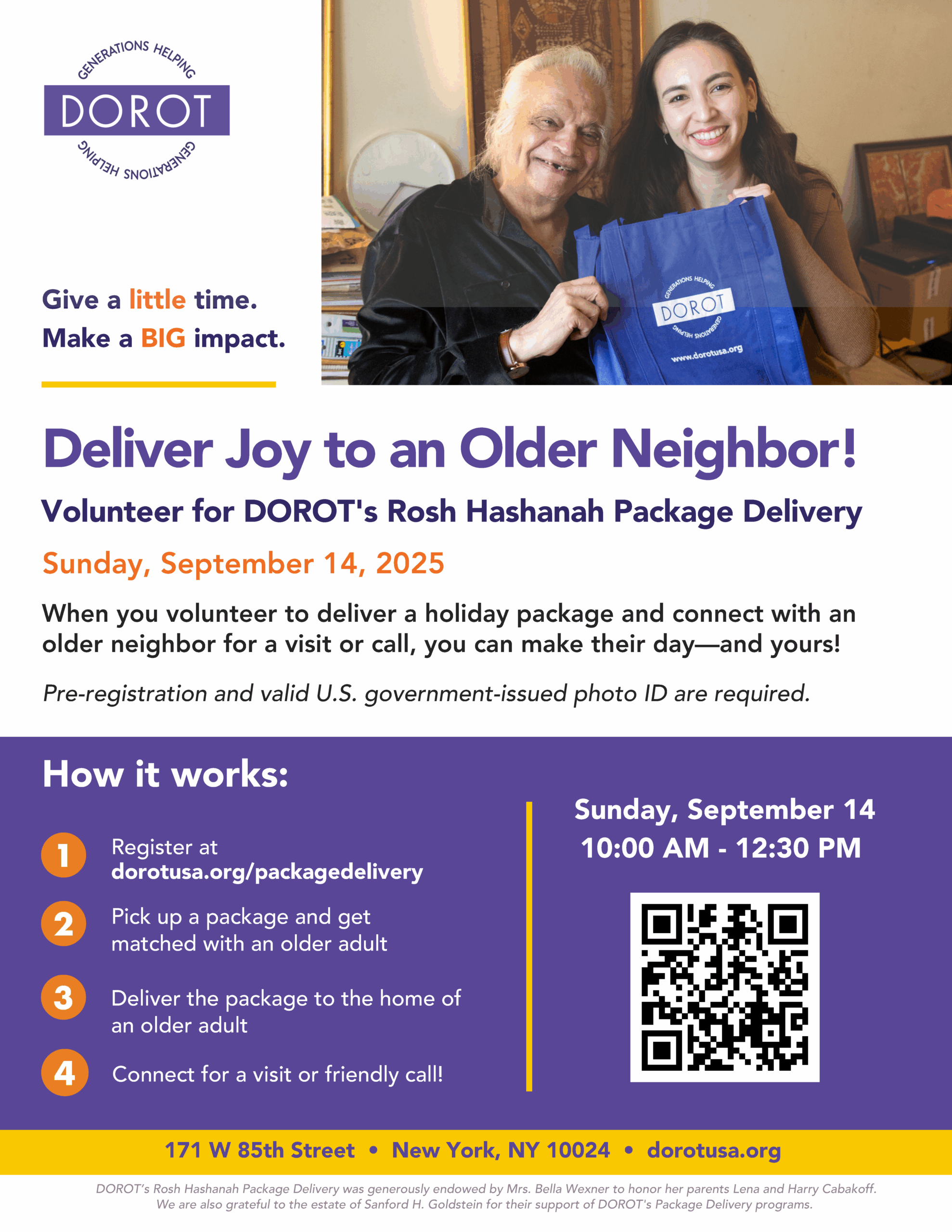 Deliver Joy to an Older Neighbor