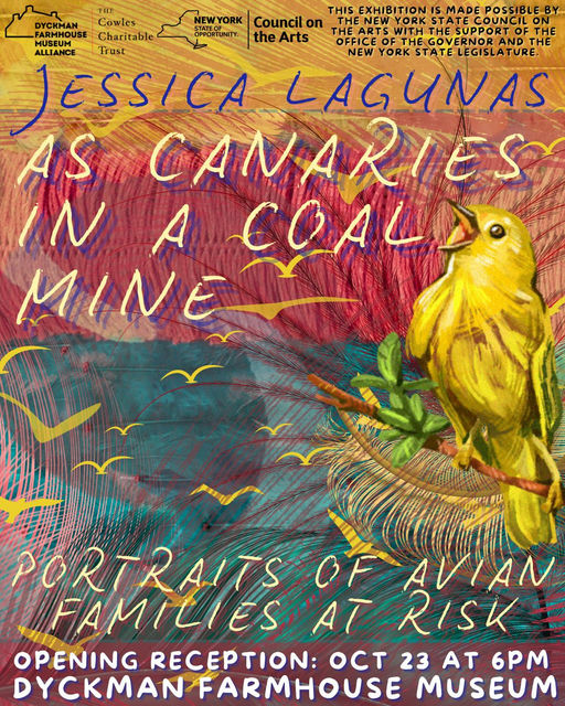 Opening Reception: “As Canaries In A Coal Mine: Portraits of Avian Families at Risk” by Jessica Lagunas