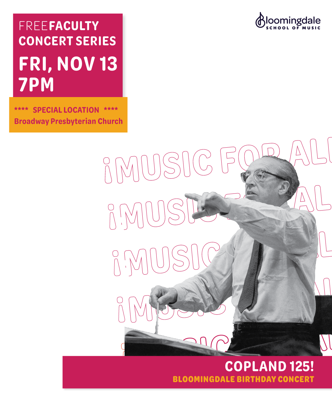 BSM 61st Birthday Concert: Copland 125!