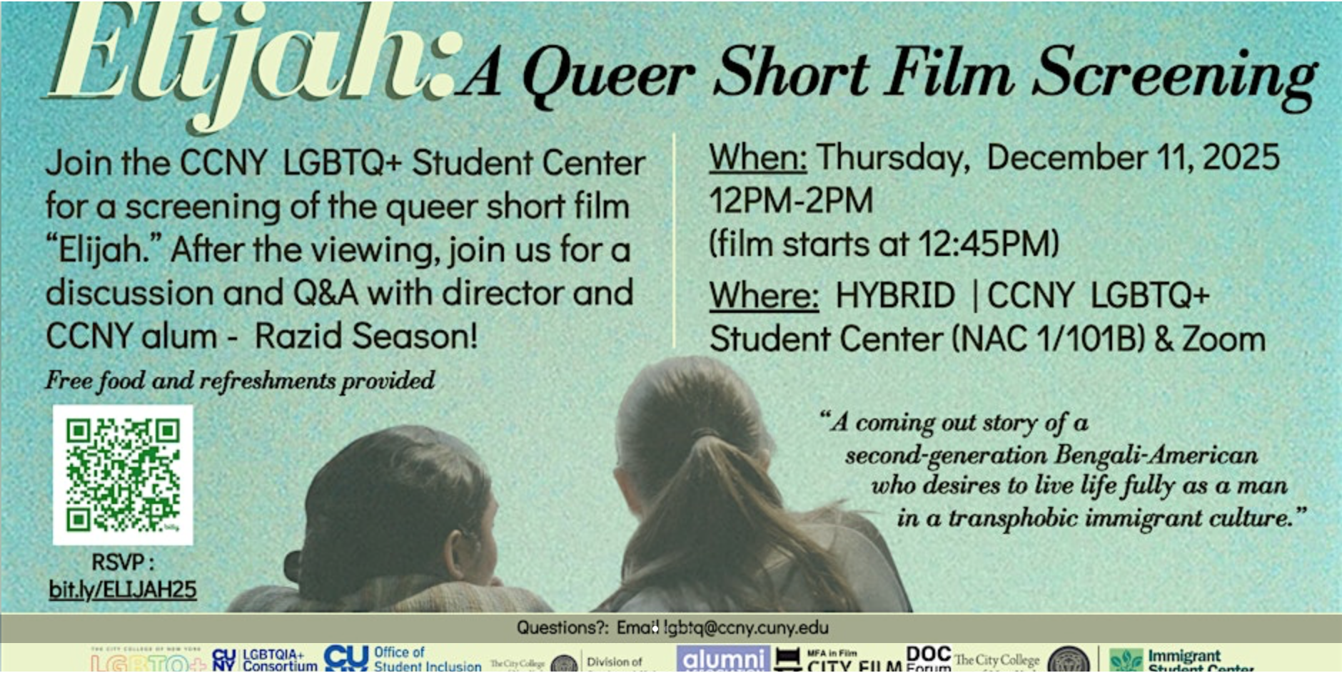 Elijah: A Queer Short Film Screening