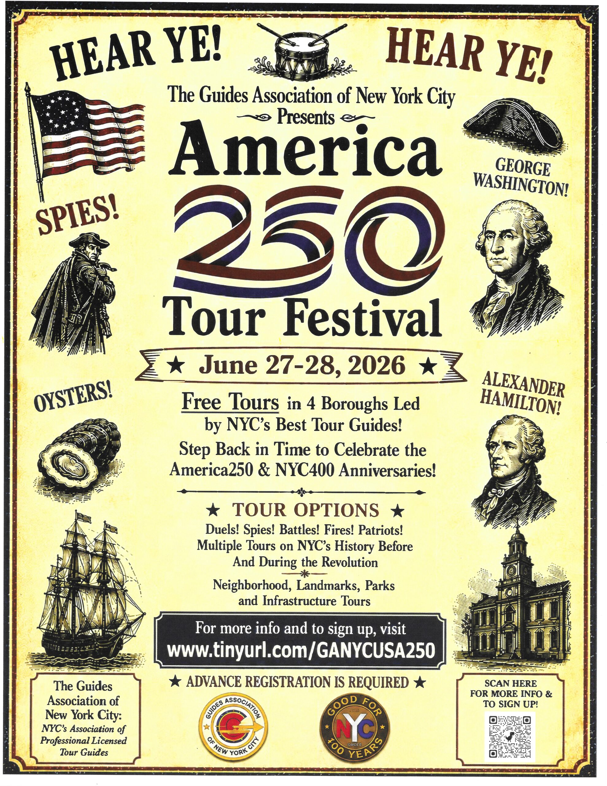 FREE TOURS! America 250 Tour Festival