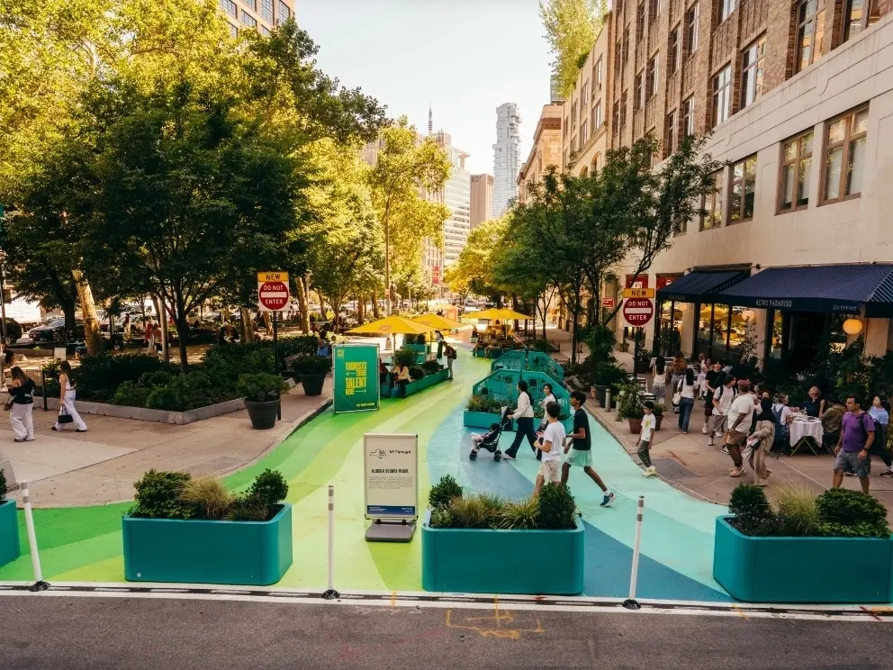 Hudson Square Unveils New Plaza As Part Of Spring Street Park Expansion